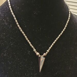 Elegant Silver Beaded Necklace